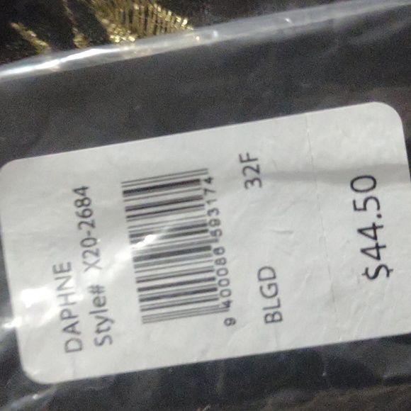 💜FREDERICK'S OF HOLLYWOOD 💜Daphne Embroidered Full Figure Bra- Black/Gold - Picture 6 of 8